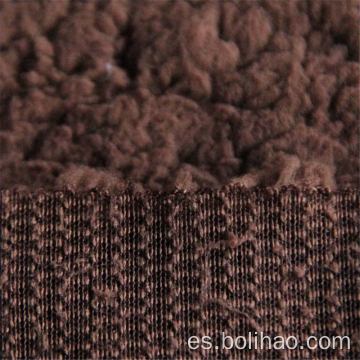 Un lado 100% poliéster Sherpa Fleece Fabric